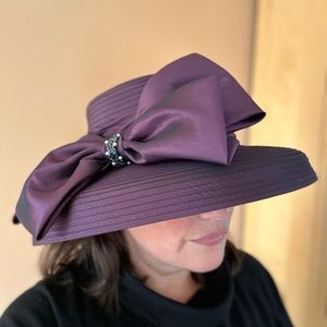 Giovannio Purple Wide Brimmed Spring/Summer Hat